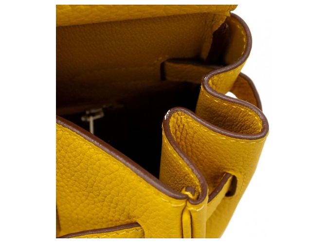 Borsa Hermès Birkin 30 in pelle Togo Giallo - vista 6