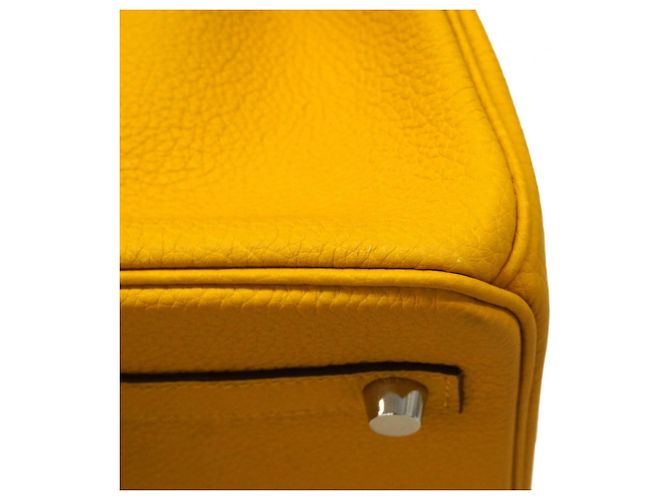 Borsa Hermès Birkin 30 in pelle Togo Giallo - vista 8