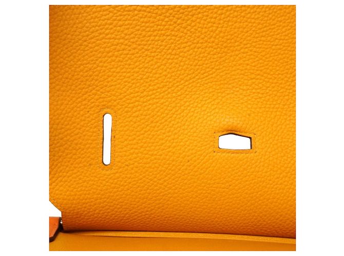Hermès Hermes Jypsiere 34 Verso Schultertasche Orange Senf - Ansicht 10