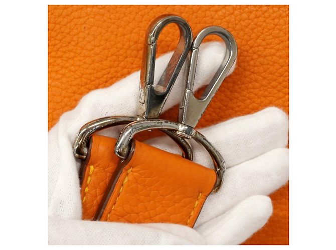 Hermès Hermes Jypsiere 34 Verso Schultertasche Orange Senf - Ansicht 11