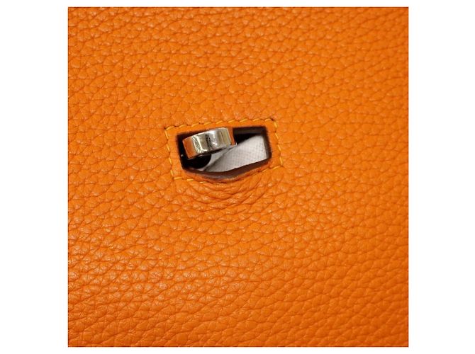 Hermès Hermes Jypsiere 34 Verso Schultertasche Orange Senf - Ansicht 13