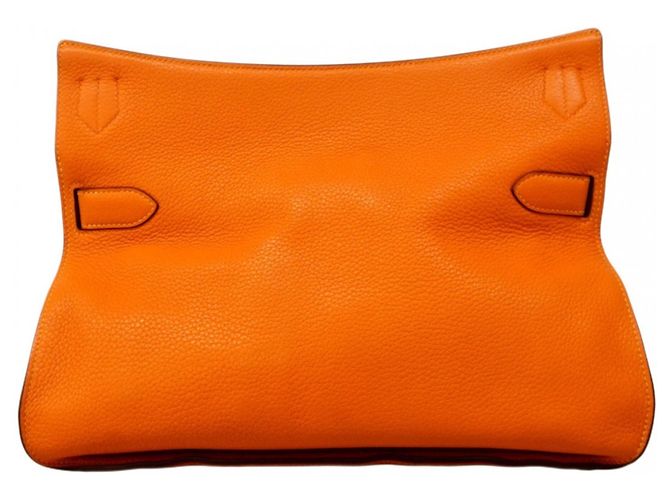 Hermès Hermes Jypsiere 34 Verso Schultertasche Orange Senf - Ansicht 14