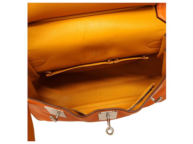 Hermès Hermes Jypsiere 34 Verso Schultertasche Orange Senf - Ansicht 4