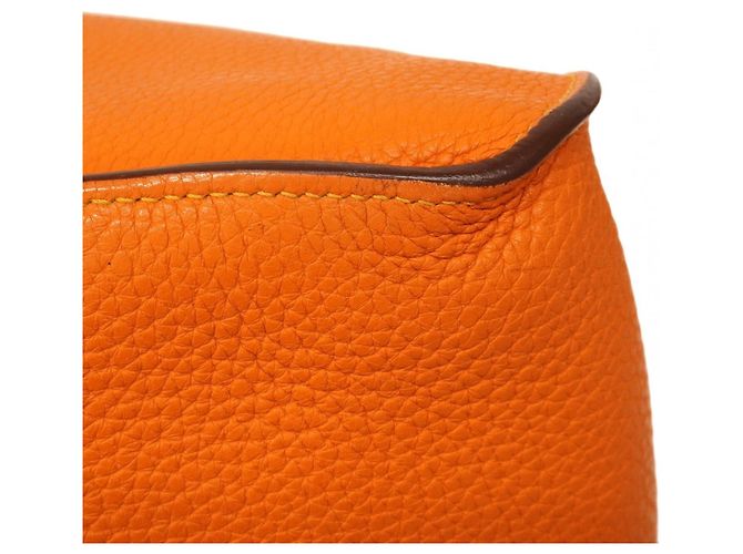 Hermès Hermes Jypsiere 34 Verso Schultertasche Orange Senf - Ansicht 6