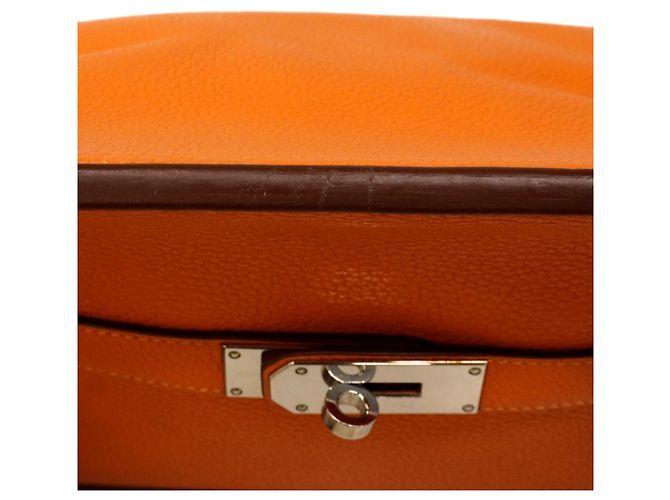 Hermès Hermes Jypsiere 34 Verso Schultertasche Orange Senf - Ansicht 8