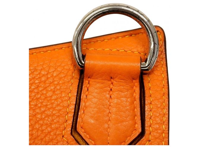 Hermès Hermes Jypsiere 34 Verso Schultertasche Orange Senf - Ansicht 9
