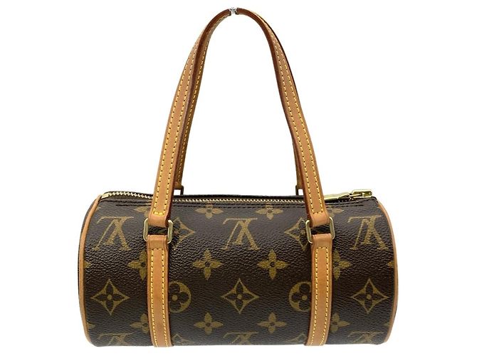 Borsa Louis Vuitton Papillon 19 Marrone - vista 3