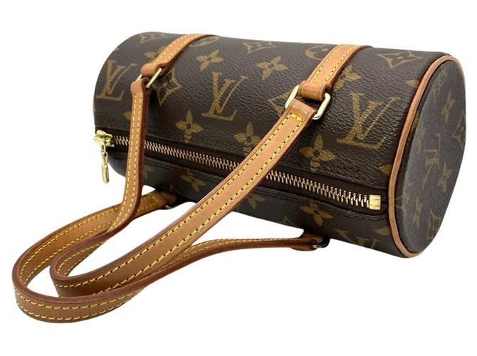 Borsa Louis Vuitton Papillon 19 Marrone - vista 4
