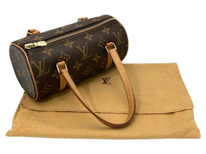 Borsa Louis Vuitton Papillon 19 Marrone - vista 9