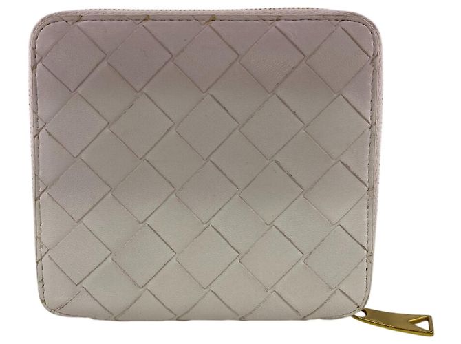 Cartera larga de cuero rosa Bottega Veneta - vista 2