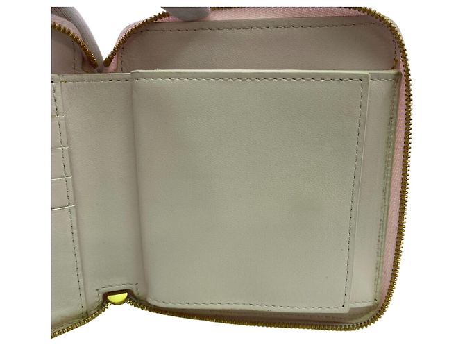 Cartera larga de cuero rosa Bottega Veneta - vista 6