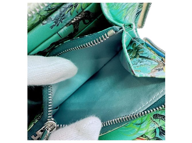 Monedero de cuero blanco Hermès - vista 10