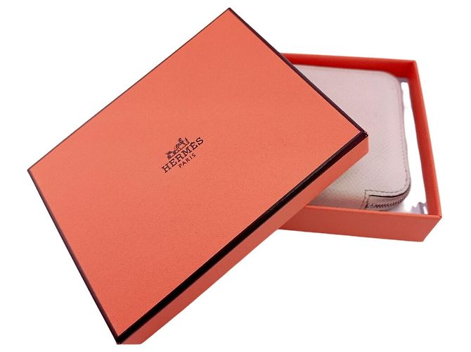 Monedero de cuero blanco Hermès - vista 14