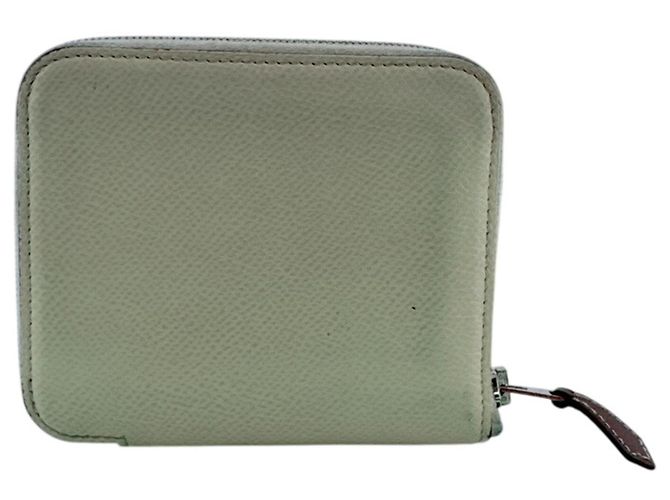 Monedero de cuero blanco Hermès - vista 2