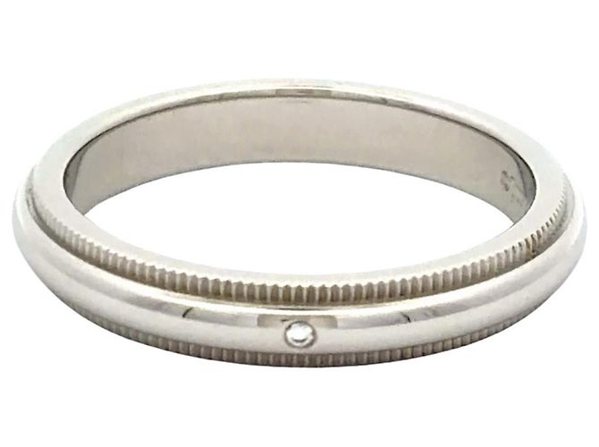 Milgrain-Platinring von Tiffany & Co. - Ansicht 2