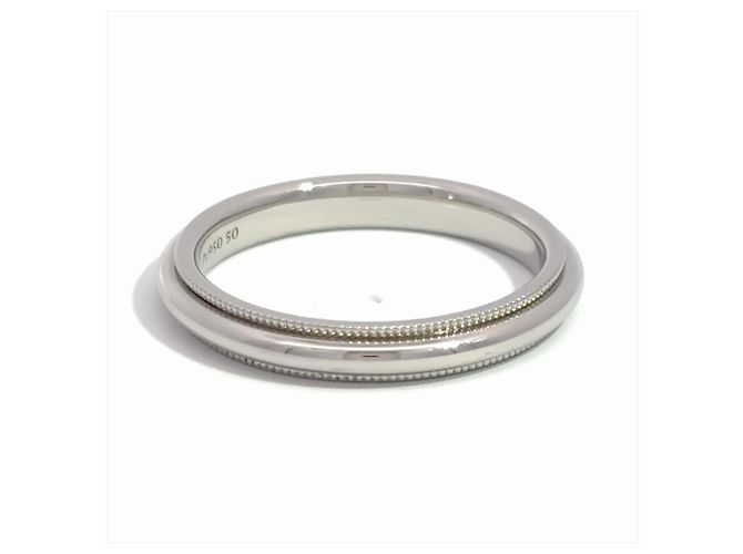 Milgrain-Platinring von Tiffany & Co. - Ansicht 5