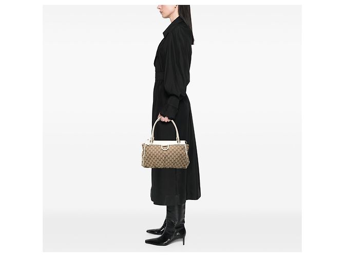 Gucci Beige GG Canvas Abbey D Ring Tote - Ansicht 7