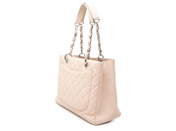 Chanel Große Einkaufstasche aus rosa Kaviar Pink - Ansicht 2