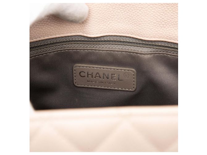 Chanel Große Einkaufstasche aus rosa Kaviar Pink - Ansicht 5