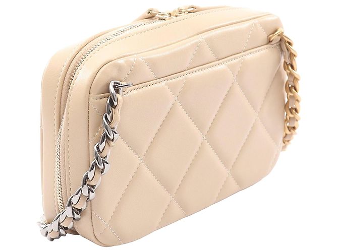 Camera Chanel Beiger Lammleder 19 Kamera Tasche - Ansicht 2