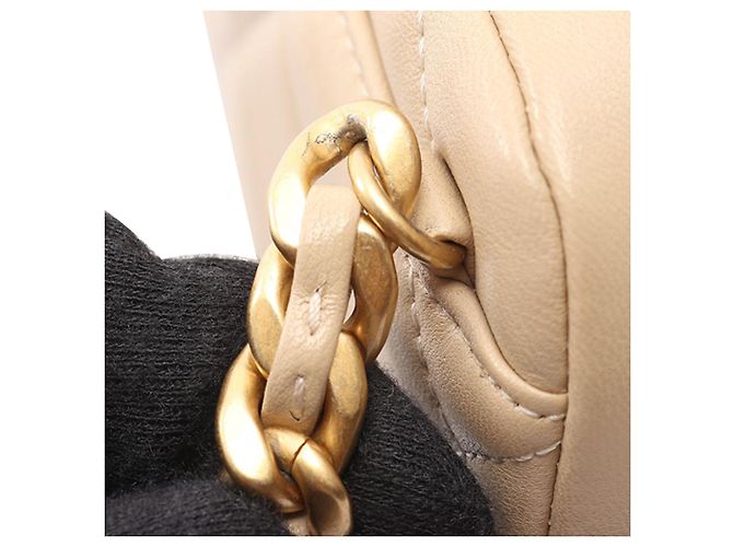 Camera Chanel Beiger Lammleder 19 Kamera Tasche - Ansicht 9