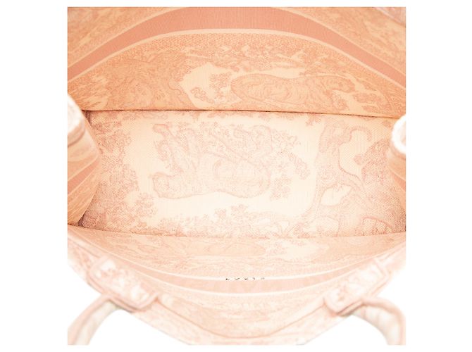 Book Tote Dior Rosa Große Canvas Tasche mit besticktem Dioriviera Toile De Jouy - Ansicht 4