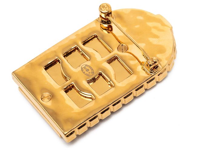 Spilla a forma di porta 31 Rue Cambon in oro placcato Chanel D'oro - vista 2