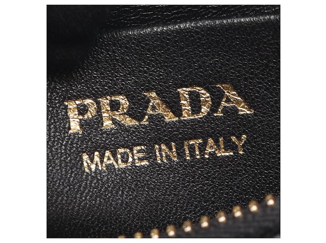 Prada Schwarze Mini Soft Kalbsleder Arque Tasche - Ansicht 4