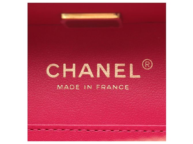 Vanity Chanel Blau CC gesteppter Lack-Kosmetikkoffer Marineblau - Ansicht 4