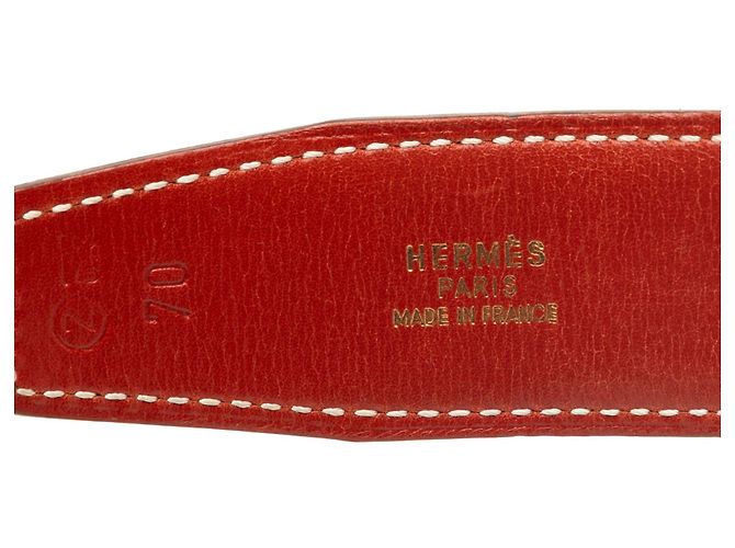 Cintura reversibile Constance H Hermès in vitello nero e Gulliver - vista 4