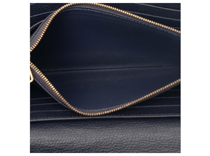 Louis Vuitton Blue Monogram Empreinte Sarah Wallet Navy blue - view 4