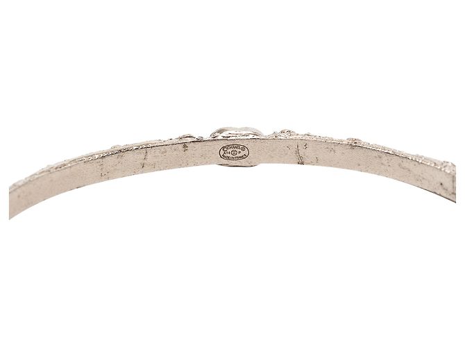 Bracciale in strass placcato argento CC di Chanel - vista 4