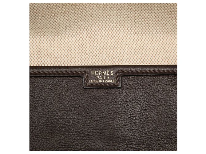 Clutch Jige PM in Evergrain marrone di Hermès Marrone scuro - vista 5