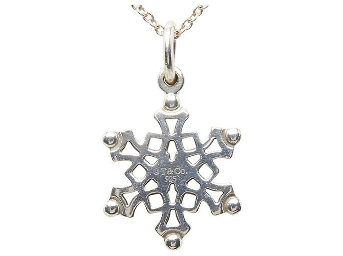 Tiffany & Co. Schneeflocken Anhänger Halskette Silber - Ansicht 3