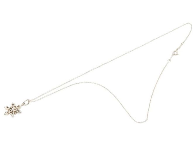 Tiffany & Co. Schneeflocken Anhänger Halskette Silber - Ansicht 4