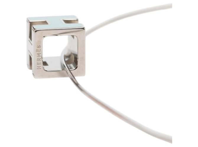Collar H-Cube Cage d'H de Hermès Plata Azul claro - vista 3