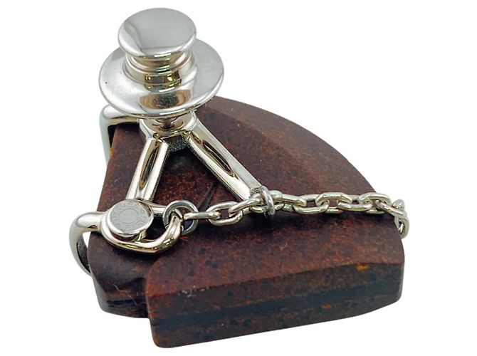 Spilla con Motivo di Cavallo Marrone Hermès - vista 2