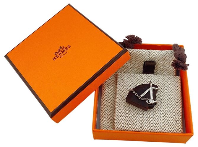 Spilla con Motivo di Cavallo Marrone Hermès - vista 7