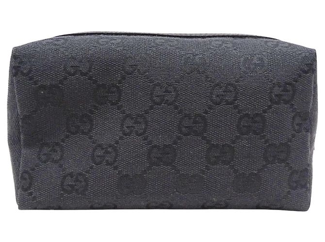 Pochette in tela GG nera Gucci Nero - vista 2