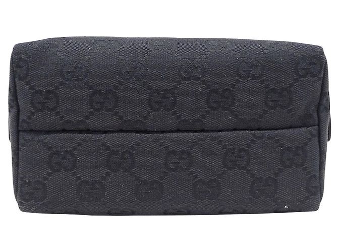 Pochette in tela GG nera Gucci Nero - vista 3