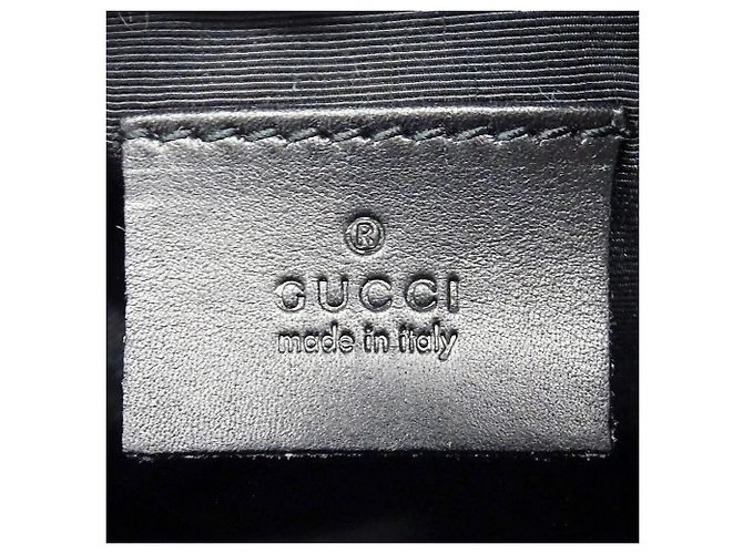 Pochette in tela GG nera Gucci Nero - vista 7