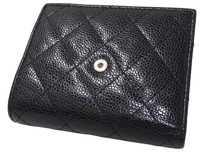 Portafoglio bi-fold classico matelassé per donne Chanel Nero - vista 11