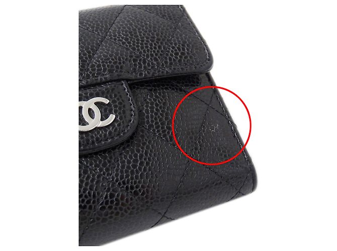Portafoglio bi-fold classico matelassé per donne Chanel Nero - vista 15