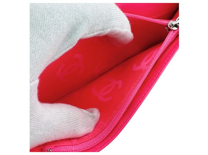 Cartera Larga Chanel Línea Cambon Negro Rosa - vista 10