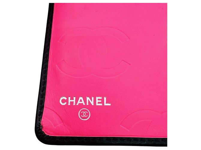 Cartera Larga Chanel Línea Cambon Negro Rosa - vista 11