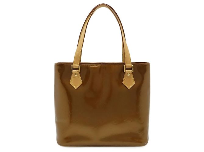 Borsa Tote Houston in Monogram Vernis di Louis Vuitton Bronzo - vista 2