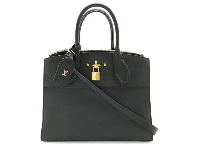 Bolso City Steamer MM Louis Vuitton Negro - vista 2