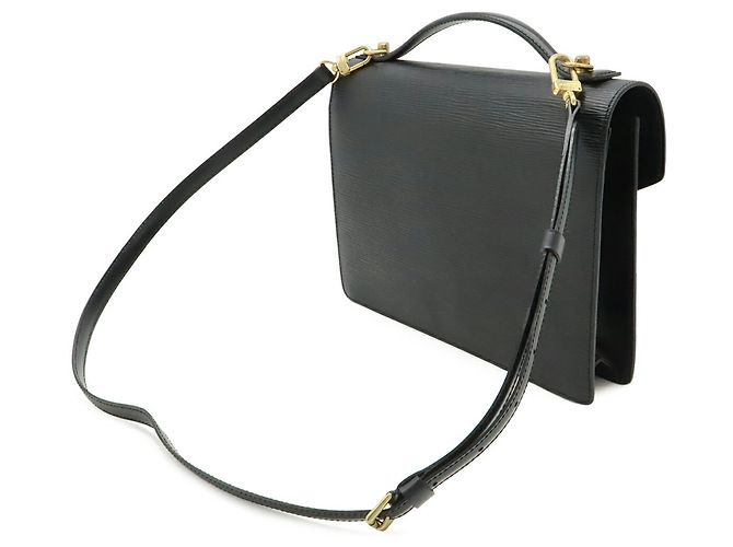 Borsa Monceau Epi Louis Vuitton Nero - vista 3