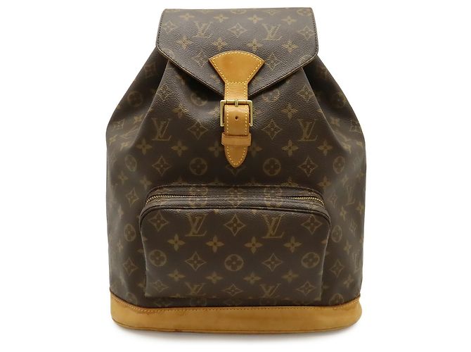 Zaino Montsouris GM Monogramma Louis Vuitton Marrone - vista 2
