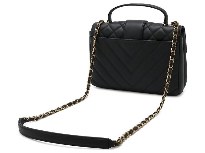 Borsa Chanel Matelassé V-Stitch Nero - vista 3
